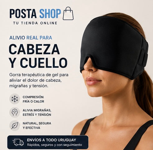 Gorro POSTA 360 PRO | Alivio Instantáneo para migrañas, fiebre y sinusitis sin medicación