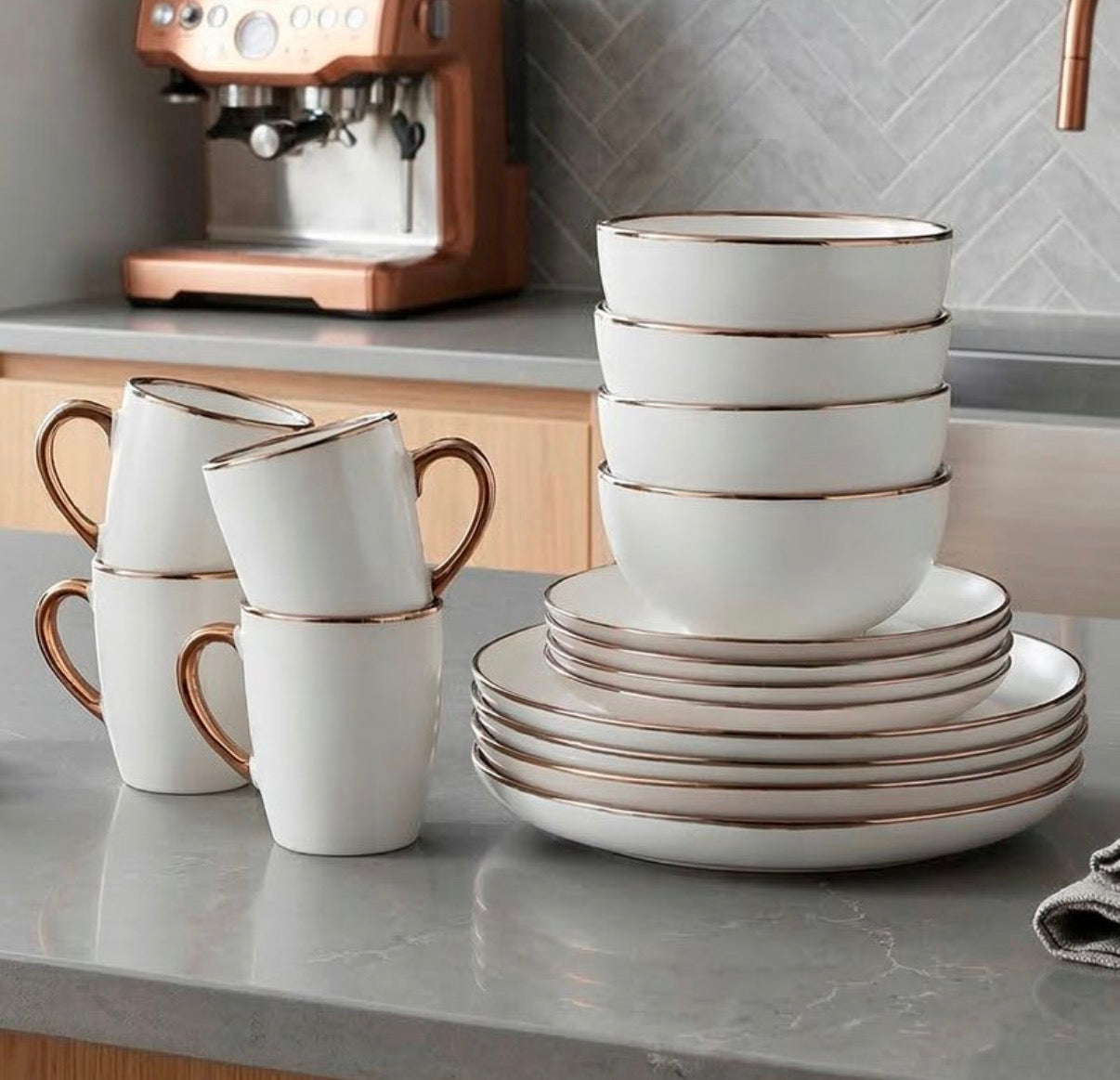 JUEGO DE VAJILLA 16 PIEZAS DE CERÁMICA