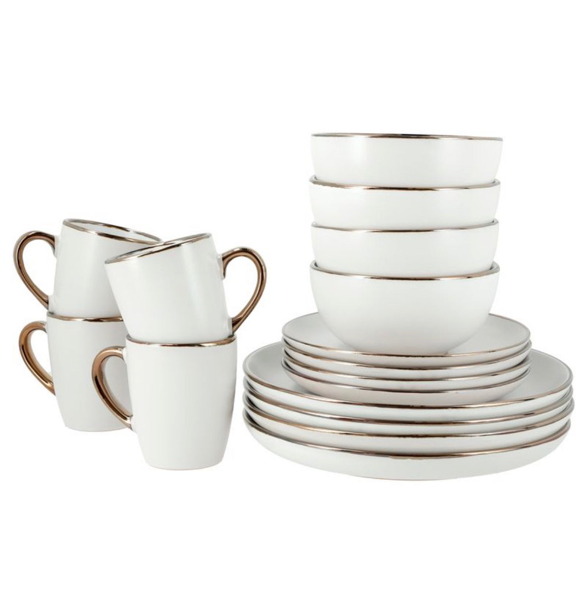 JUEGO DE VAJILLA 16 PIEZAS DE CERÁMICA