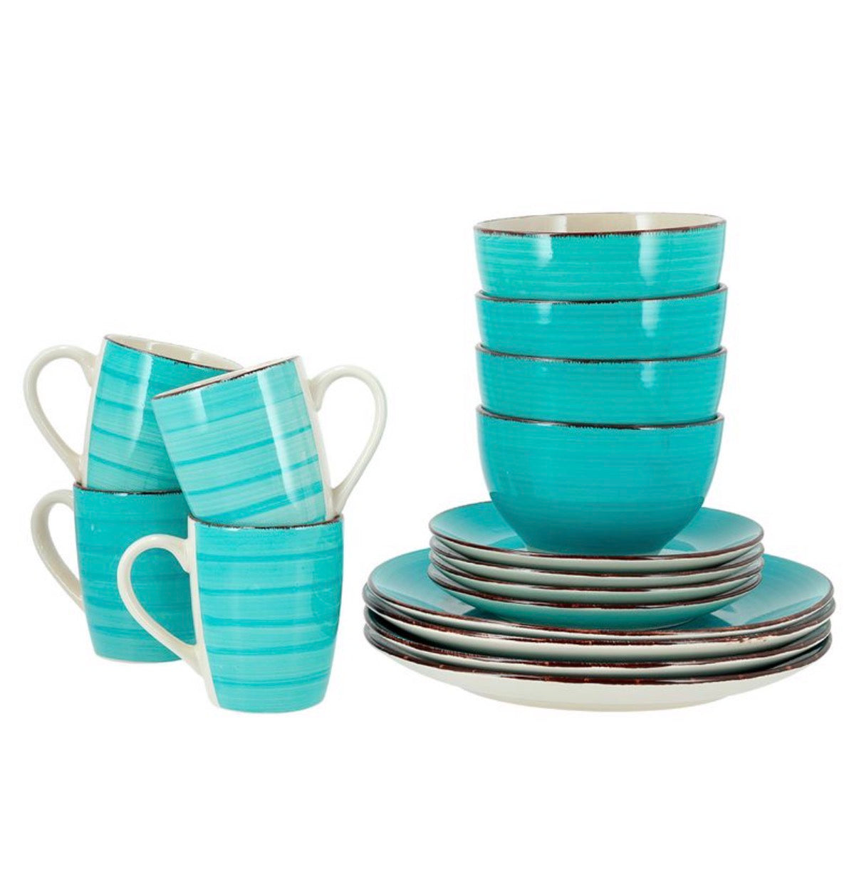 JUEGO DE VAJILLA 16 PIEZAS DE CERÁMICA