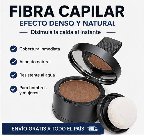 Fibra Capilar Instantánea | Cubre Entradas y Zonas con Poco Cabello | Resistente al Agua