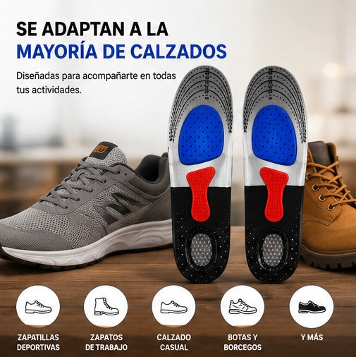 Plantillas Ortopédicas de Gel Premium | Máxima Comodidad para Trabajo y Deporte