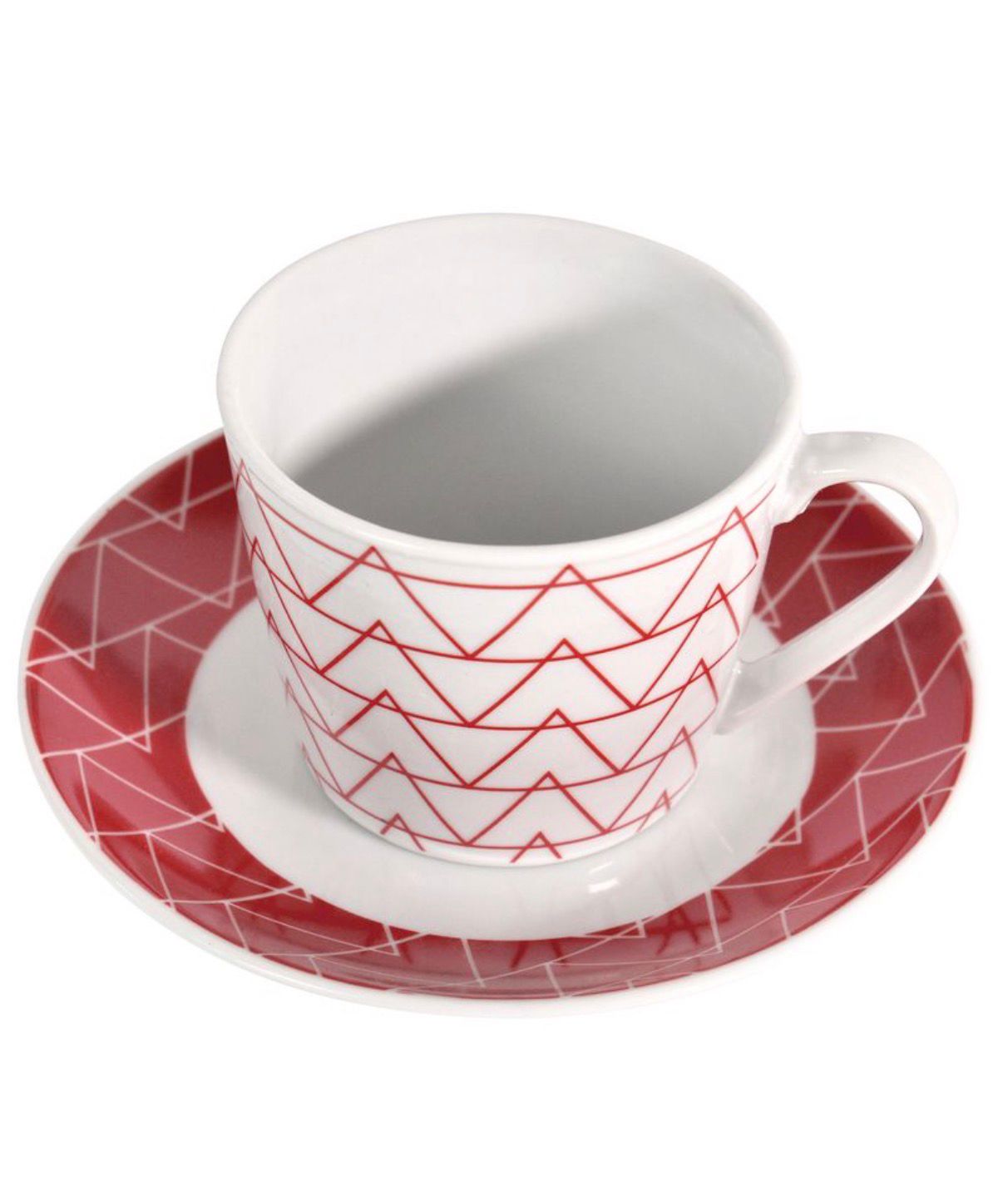 Juego de Tazas con Platos, 8 piezas de Cerámica