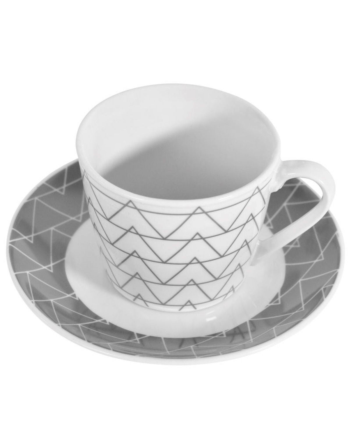 Juego de Tazas con Platos, 8 piezas de Cerámica