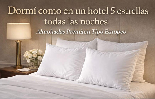Almohadas Premium Tipo Hotel 5 Estrellas - Pack x2