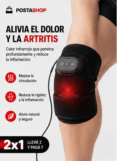 Masajeador Infrarrojo 2x1 para Rodillas y Codos