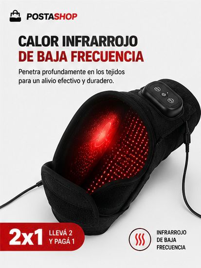 Masajeador Infrarrojo 2x1 para Rodillas y Codos