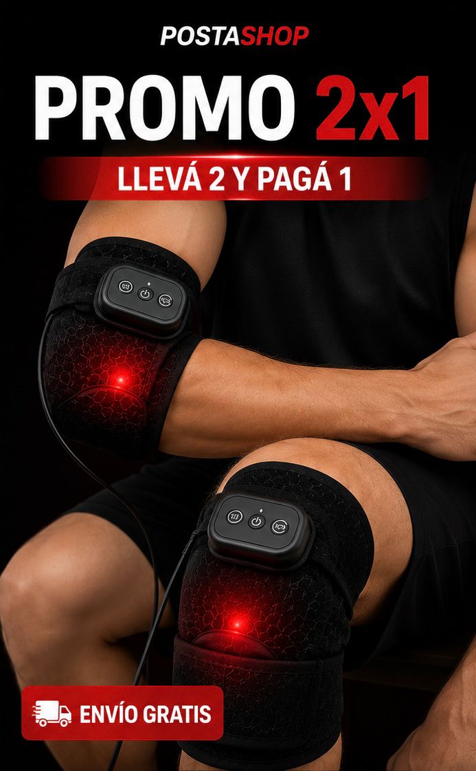 Masajeador Infrarrojo 2x1 para Rodillas y Codos