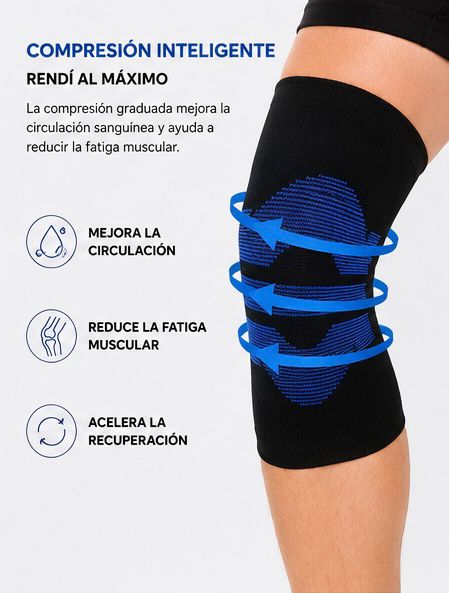 Rodillera Deportiva de Compresión + Gel | Soporte, Estabilidad y Alivio para Rodilla